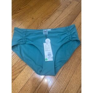 Calia By Carrie Underwood Swim Bikini Bottom Ruched Side Jungle Green Large